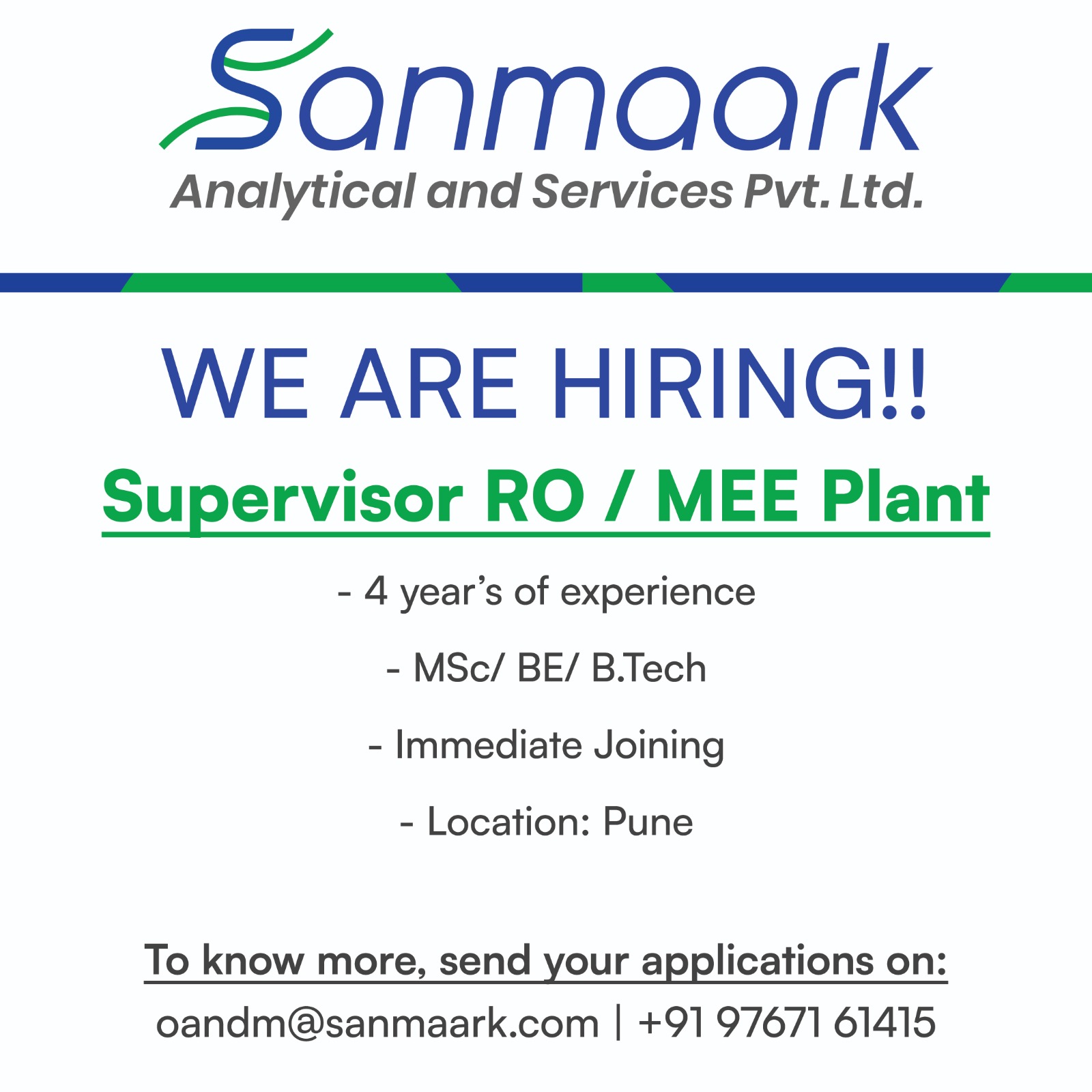 Vacancy opening 2